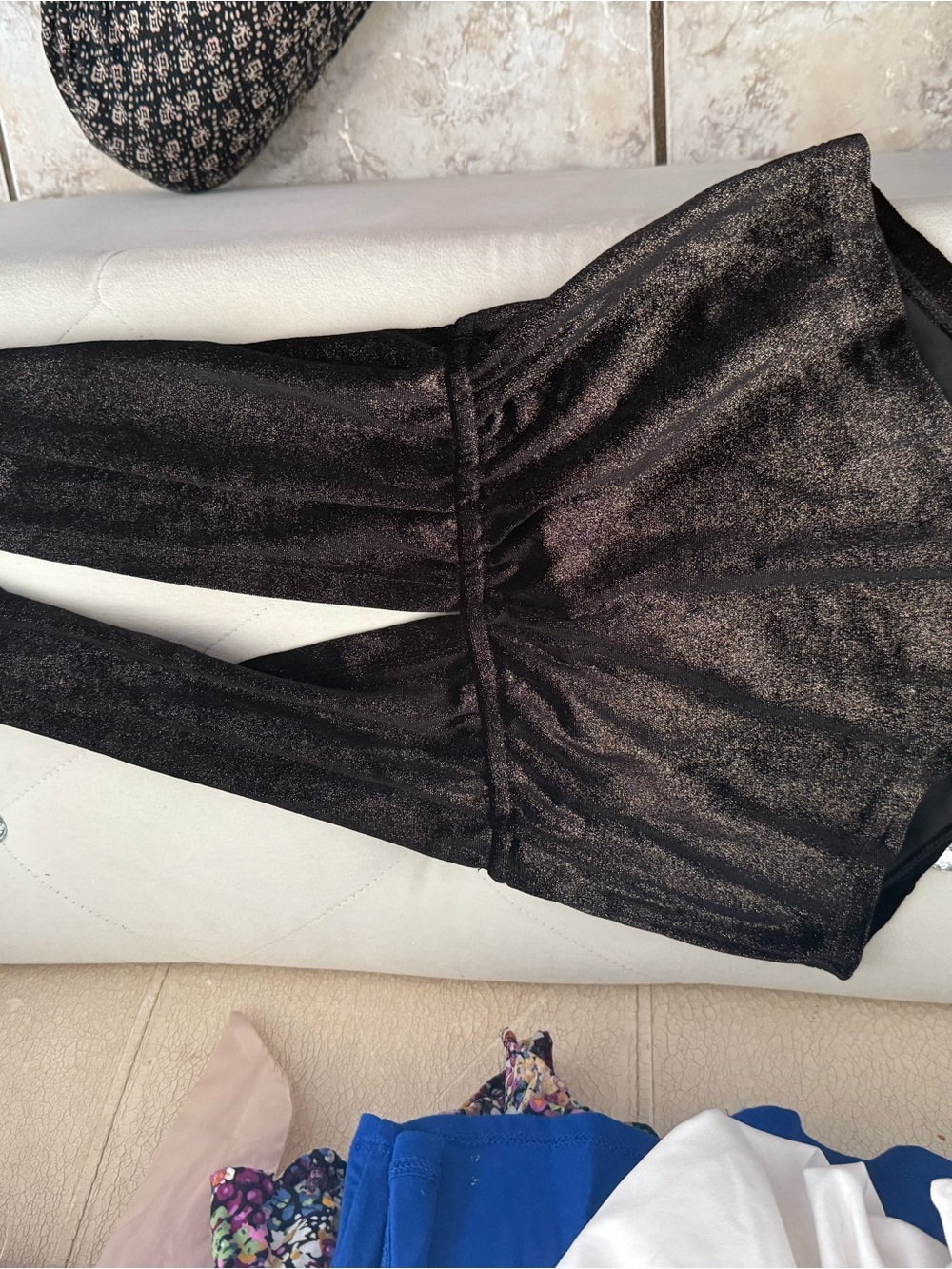 Shimmery Black Wide-Leg Jumpsuit